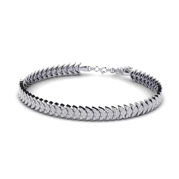 VVS1 Moissanite Round Cut Classic Women's Bracelet