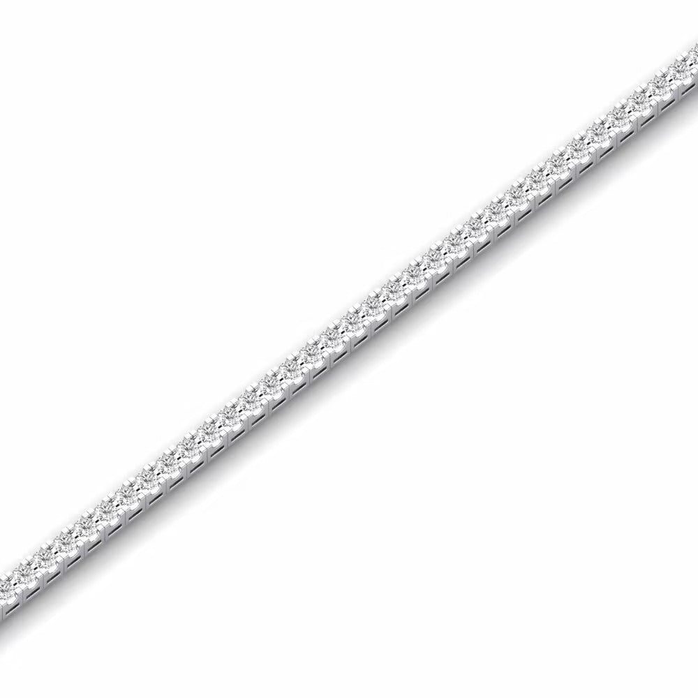 Round Cut Moissanite  Women's Tennis Bracelet