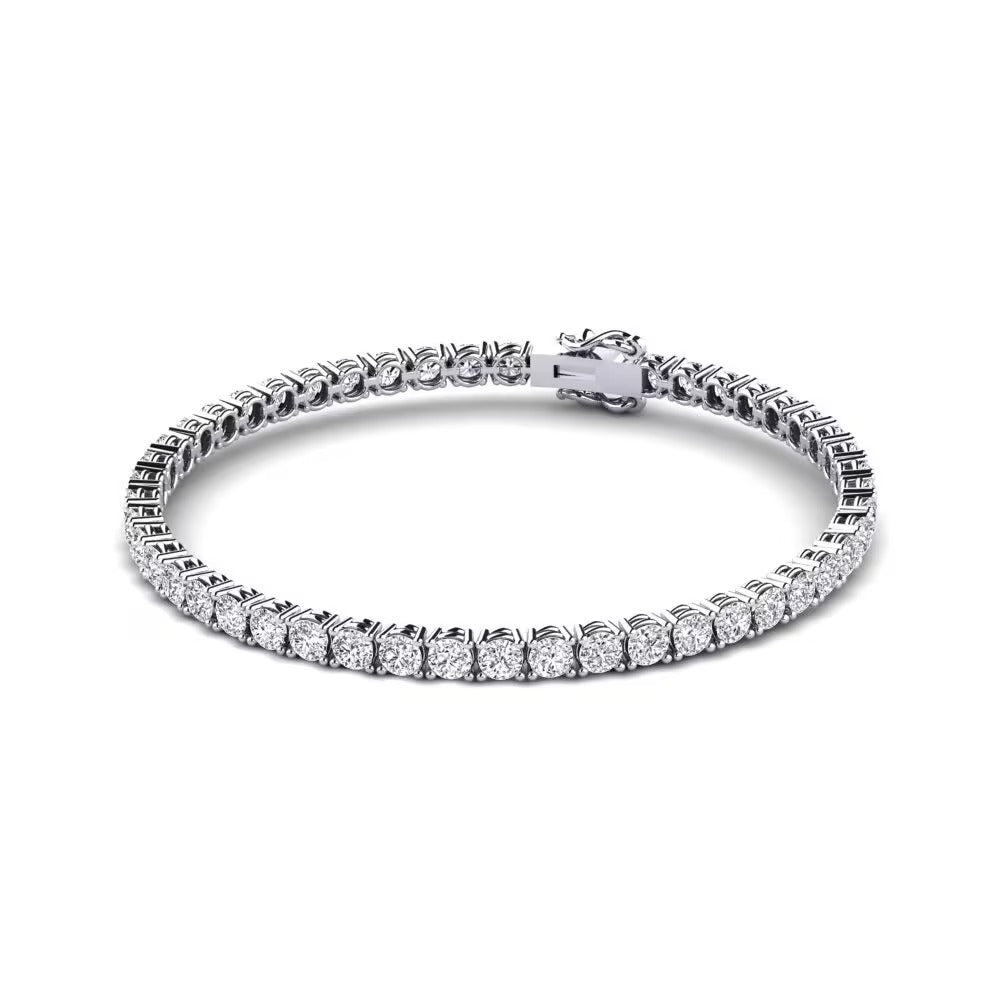 VVS1 Moissanite Round Cut Tennis Bracelet For Women