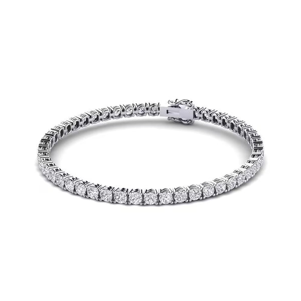 VVS1 Moissanite Round Cut Tennis Bracelet For Women