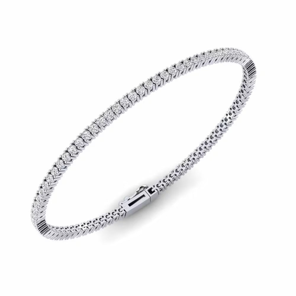 Round Cut VVS1 Moissanite Diamond Tennis Bracelet
