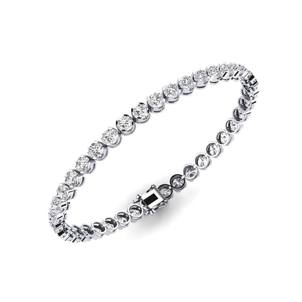 Moissanite Round Cut Women's Bracelet For Anniversary Gift