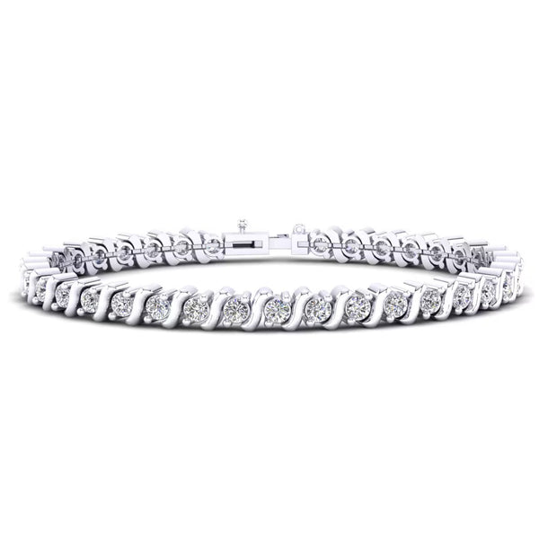 Moissanite Round Cut Women's Bracelet For Birthday Gift